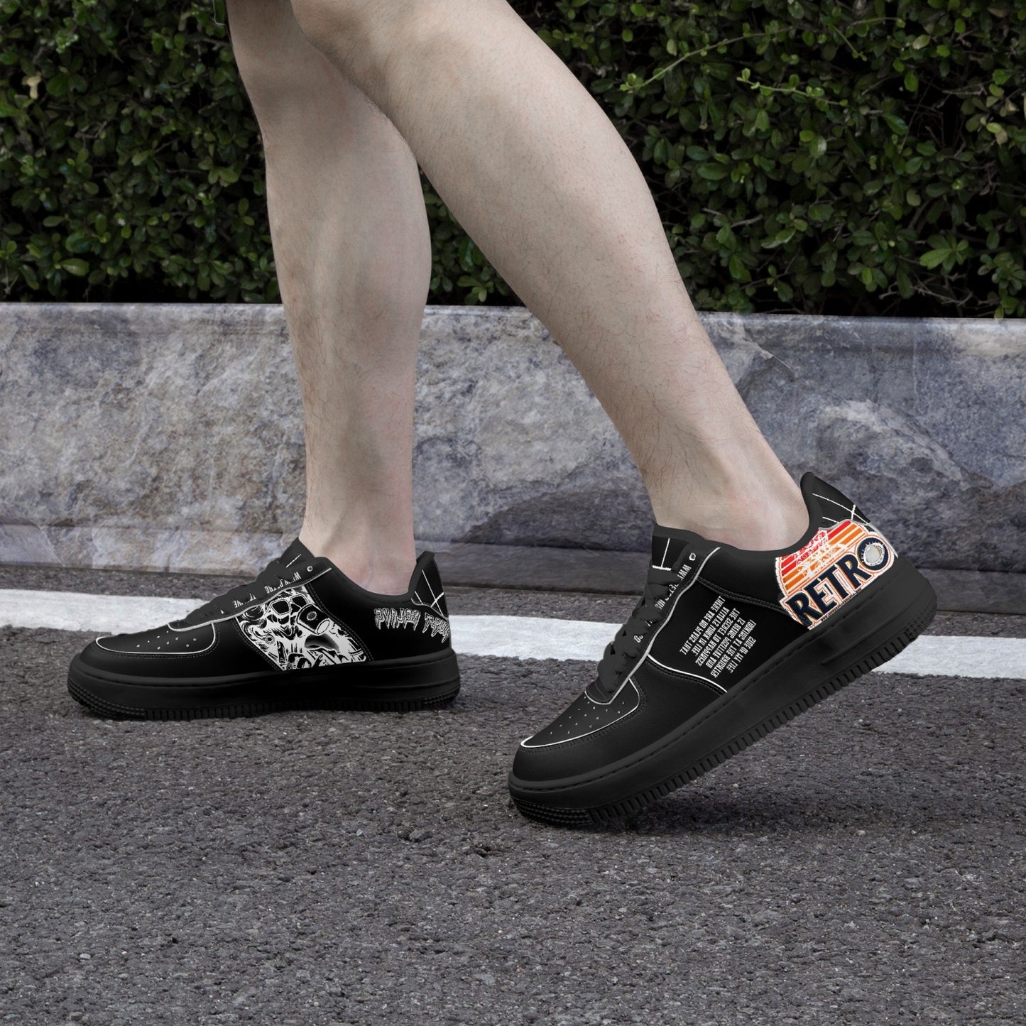 RETRO Sports Sneakers - Black Sole
